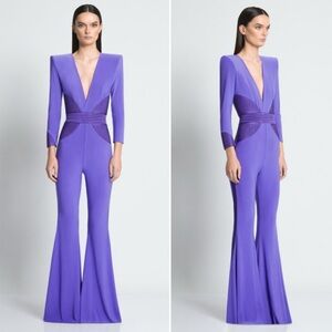 Zhivago The Secret Maxi Jumpsuit in Violet Purple Size 12